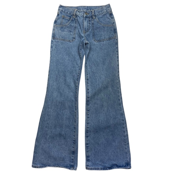 John Galt X Yellow Rat Bastard Wide Leg Flare Bootcut Jean Brandy Melville - Picture 16 of 16